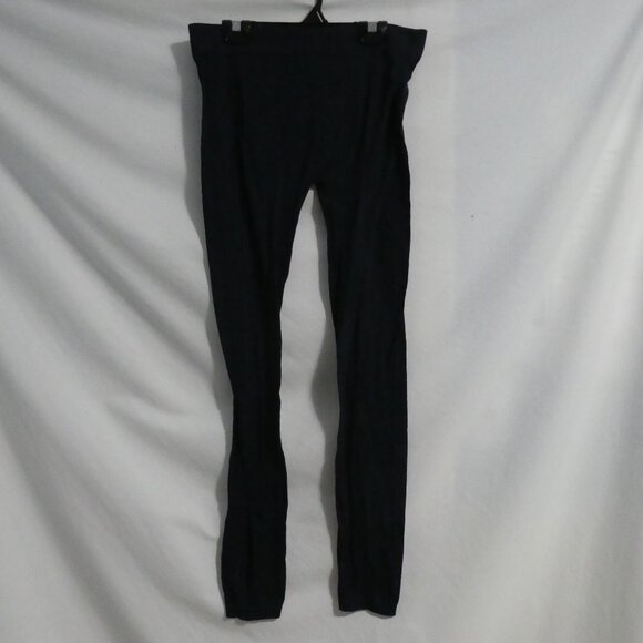 SWS - STREETWEAR SOCIETY | medium | Navy Leggings | Ribbed Waist and Bottom Hems - Picture 1 of 16